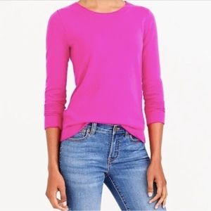 J. Crew Teddy Fuchsia Colored Sweater. Size Medium.